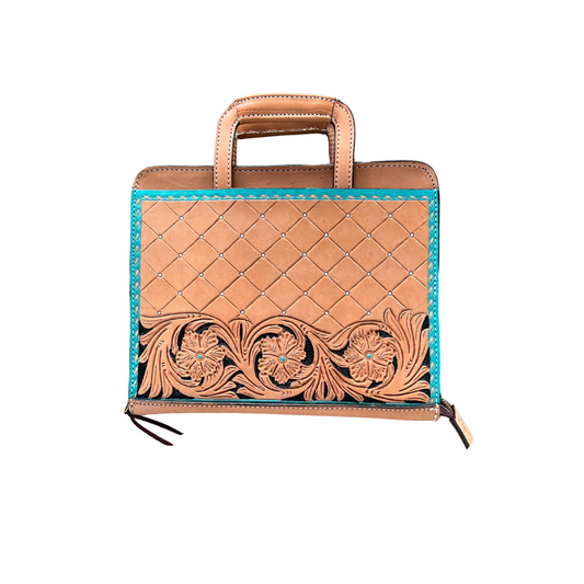 Alamo Saddlery #41 Cowboy Briefcase El Pinto Combo