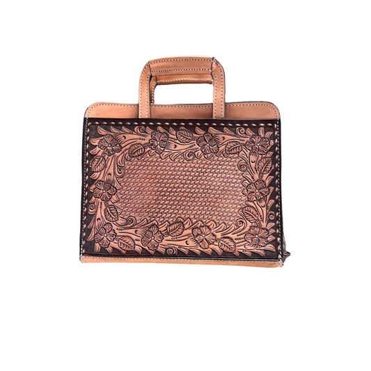 Alamo Saddlery #34 Cowboy Briefcase Cinnamon