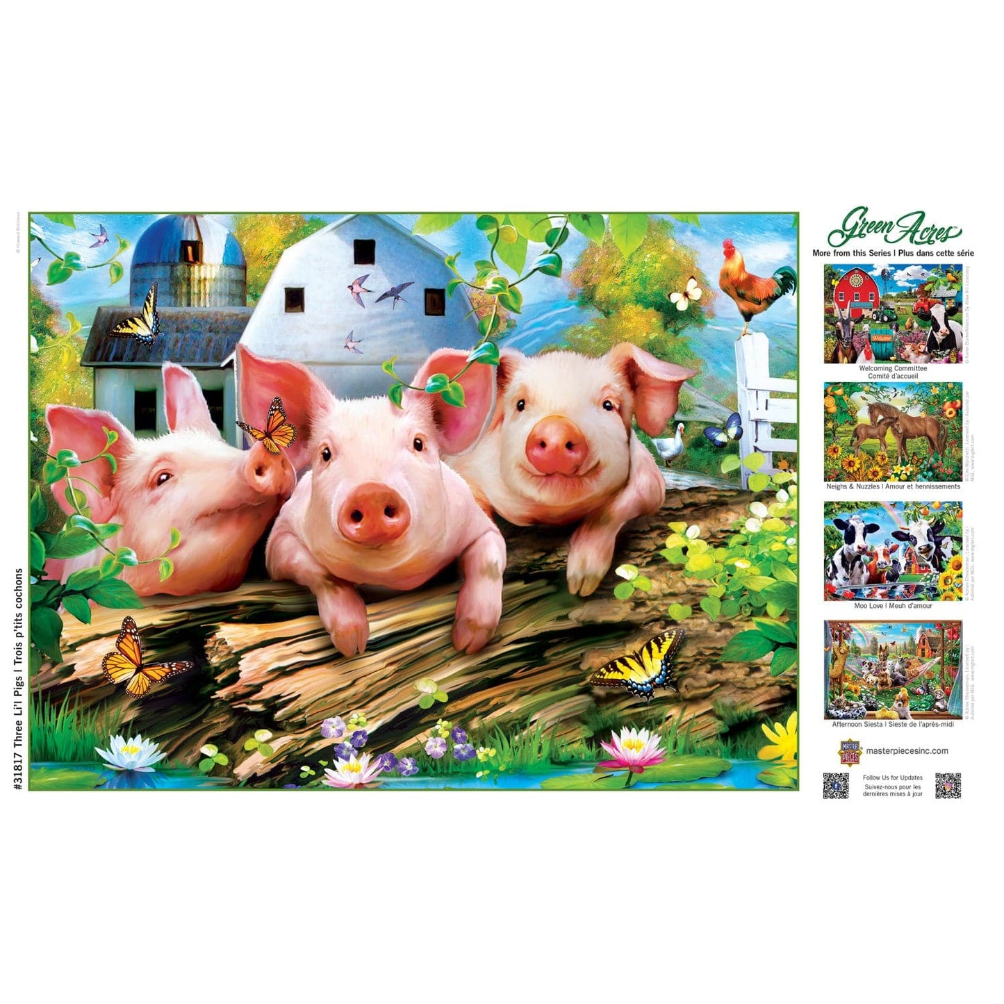 Green Acres - Three Lil' Pigs 300 Piece EZ Grip Jigsaw Puzzle