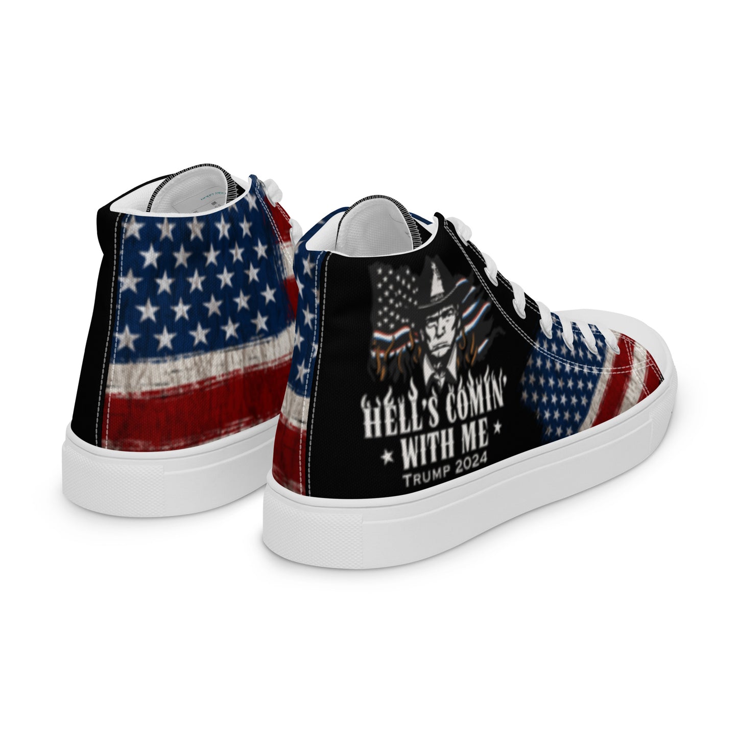 Hells Comin' With Me Women’s high top canvas shoes