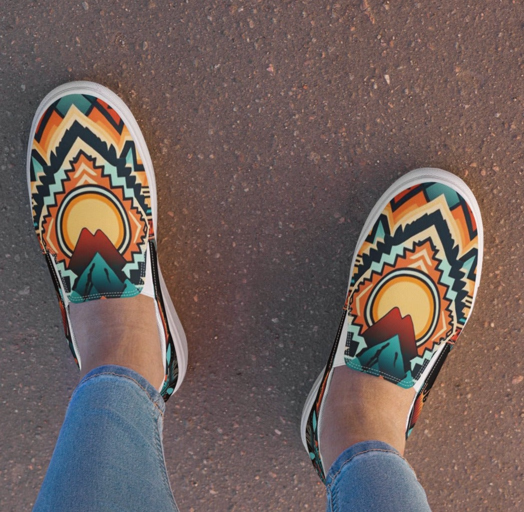 Southwestern Women’s Slip-on Canvas Shoes