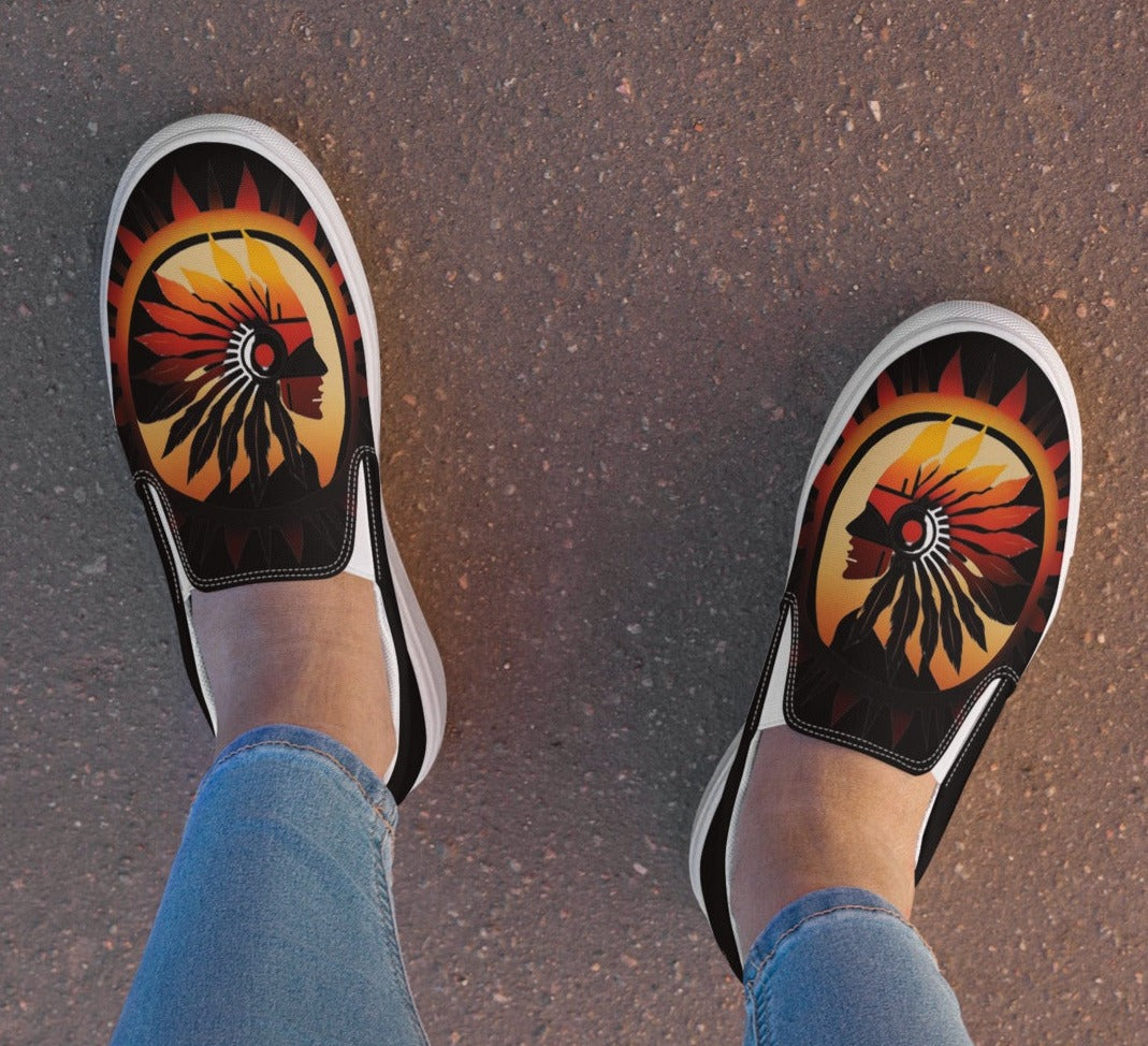 Native Warrior Women’s Slip-on Canvas Shoes