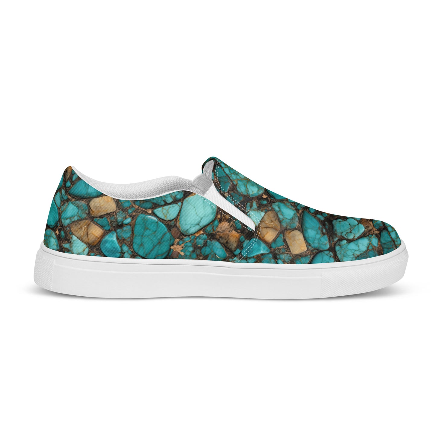 All Turquoise Women’s slip-on canvas shoes