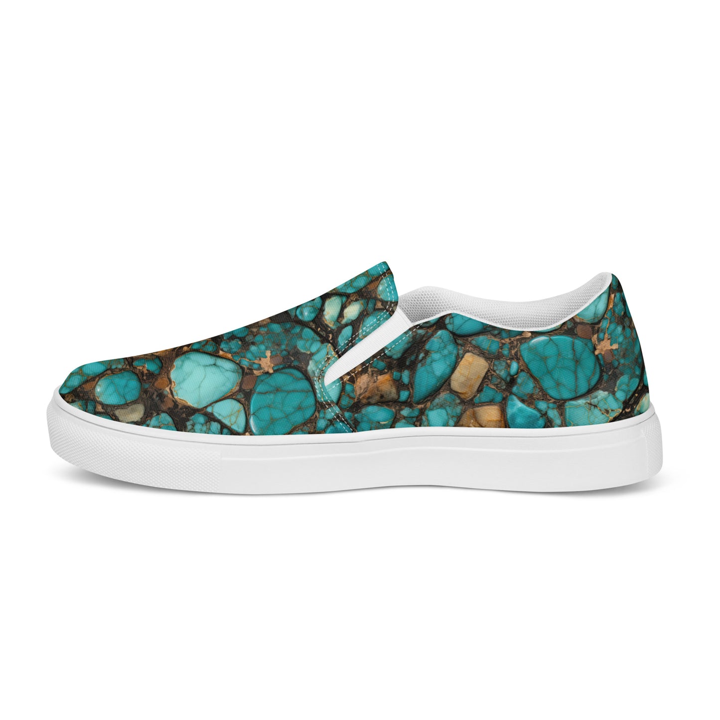 All Turquoise Women’s slip-on canvas shoes