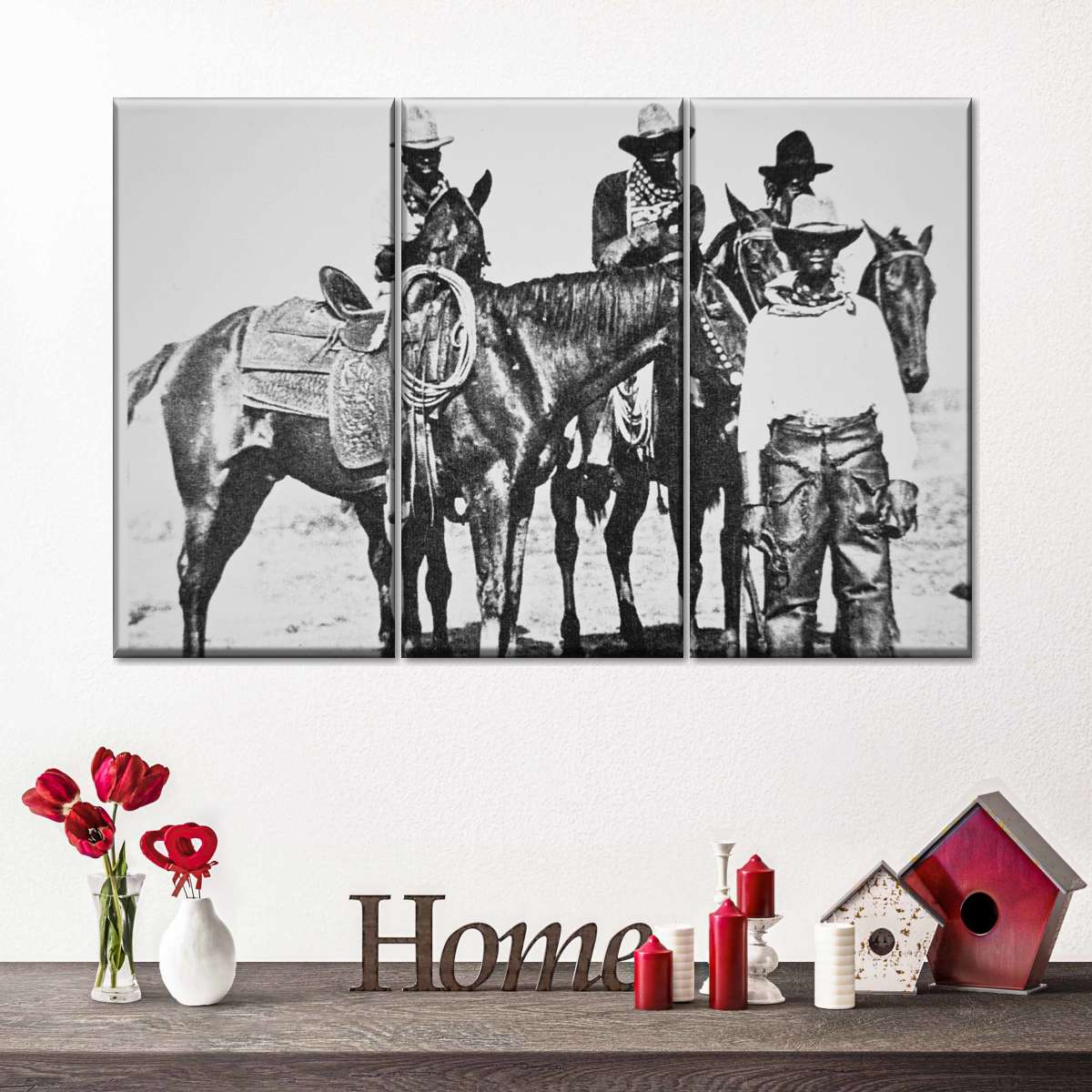 Black Cowboys At Bonham Texas 1890 Wall Art