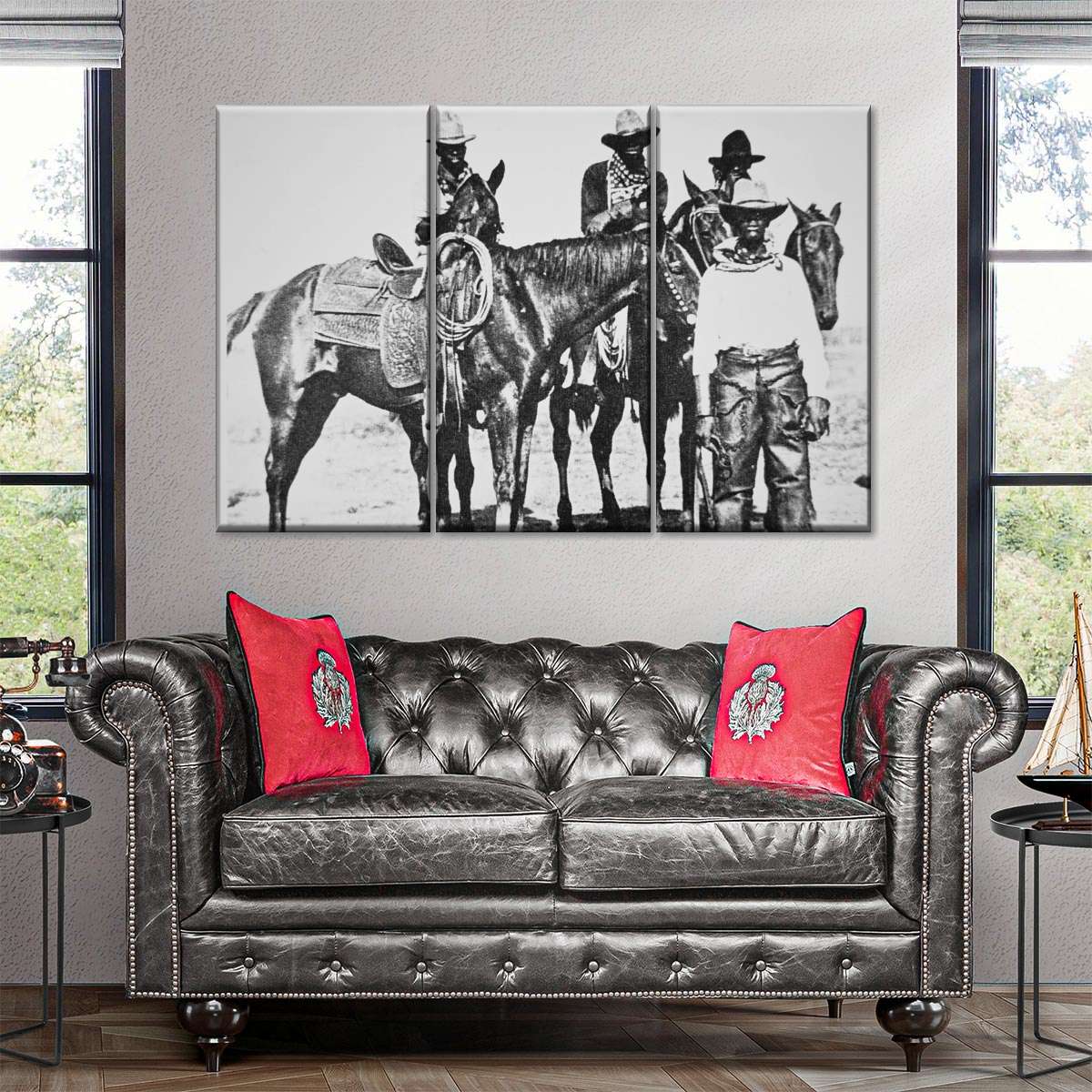 Black Cowboys At Bonham Texas 1890 Wall Art