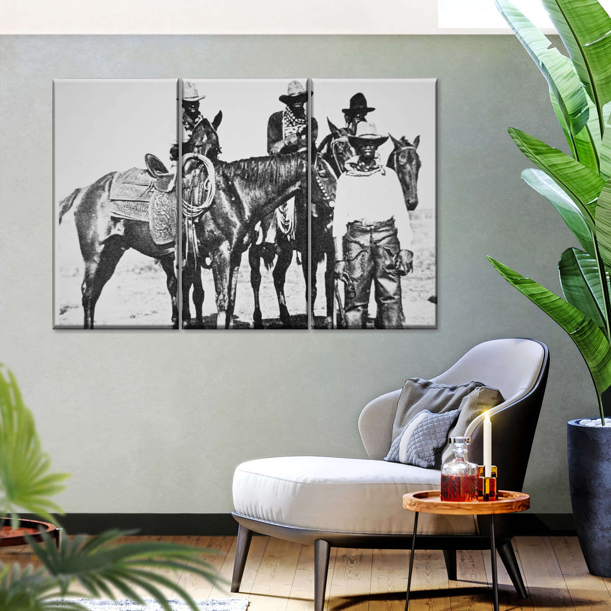 Black Cowboys At Bonham Texas 1890 Wall Art