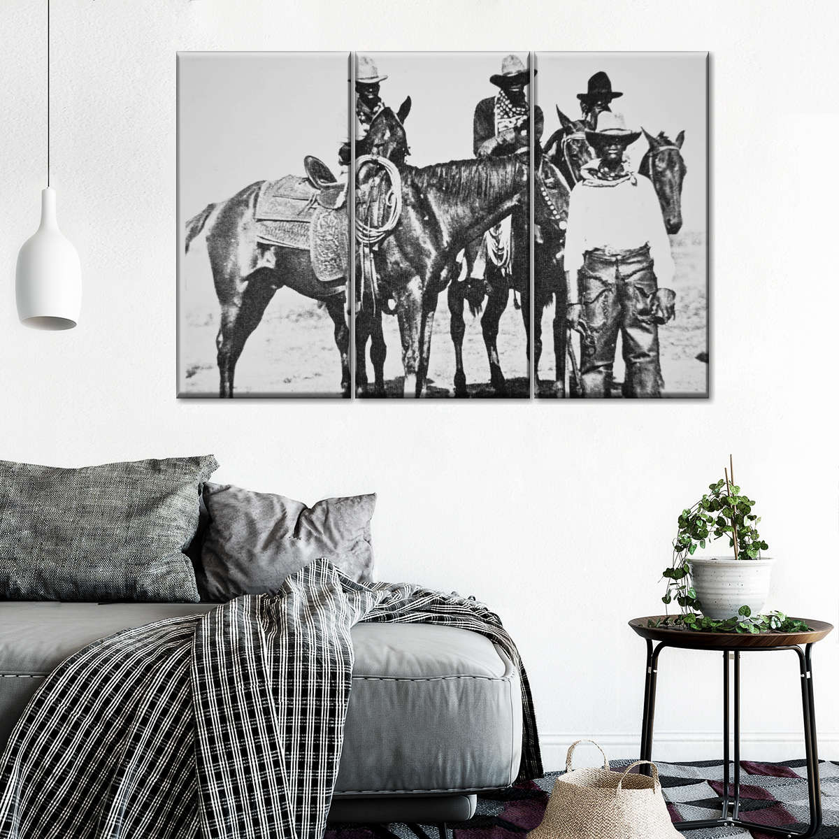 Black Cowboys At Bonham Texas 1890 Wall Art