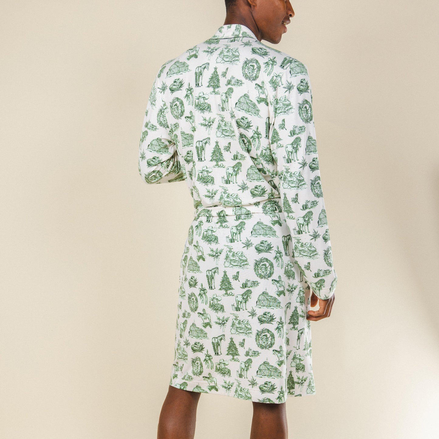 The Western Wonderland | Western Toile Long Modal Robe