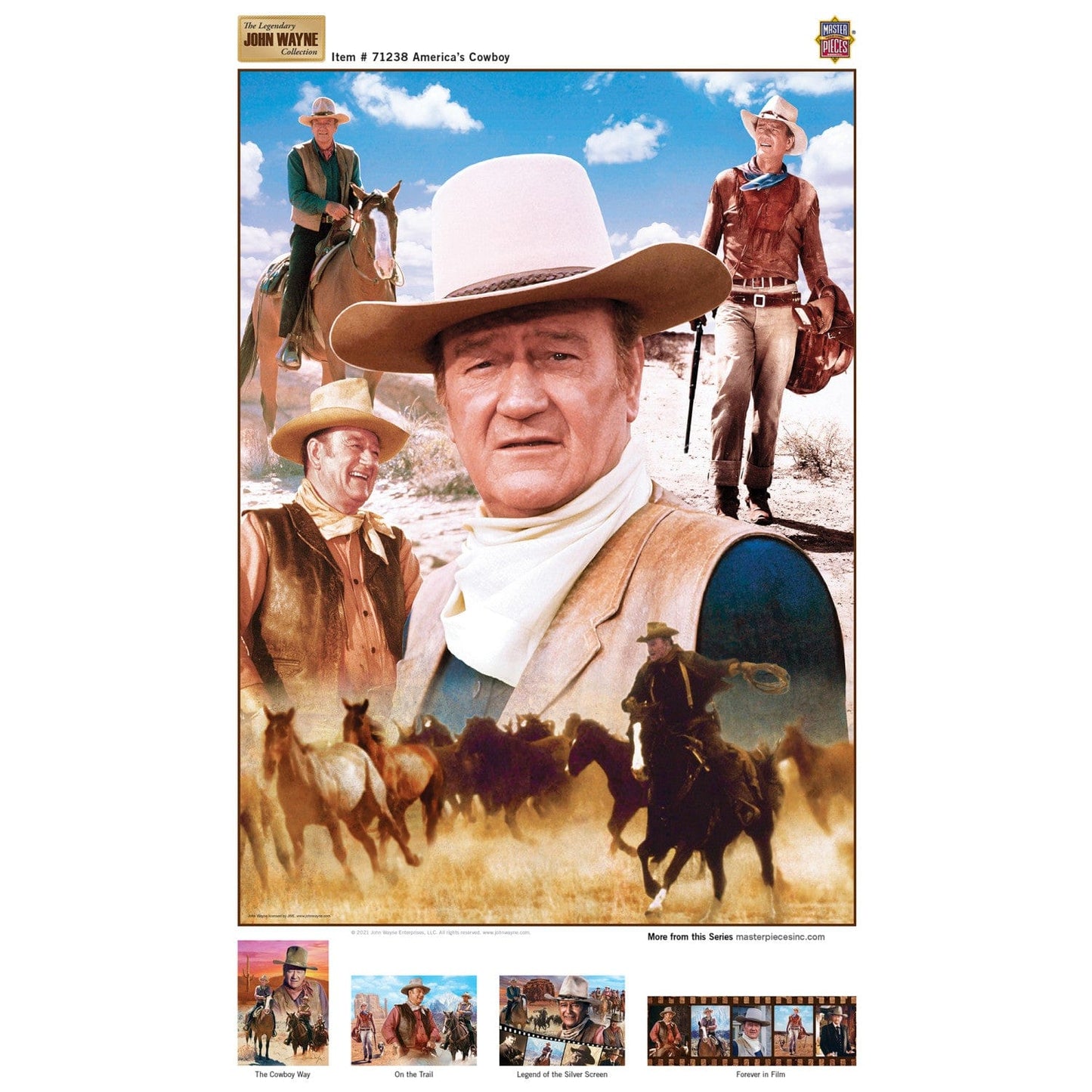 John Wayne Collection - America's Cowboy 1000 Piece Jigsaw Puzzle