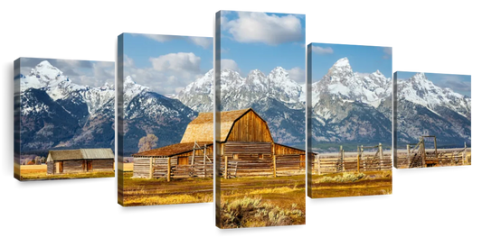 Teton Range Moulton Barn Wall Art choice of styles