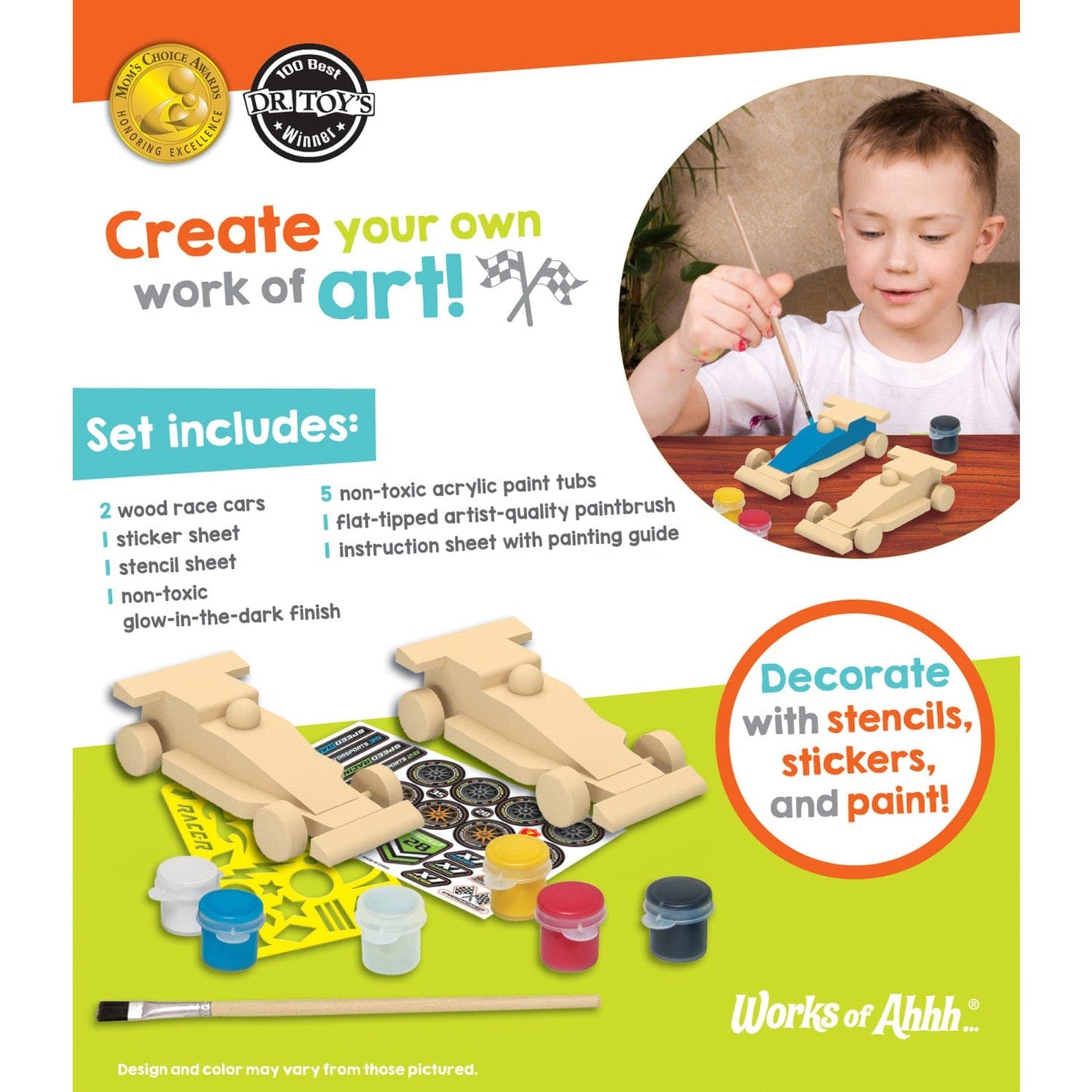 Double Racers Wood Craft & Paint Kit