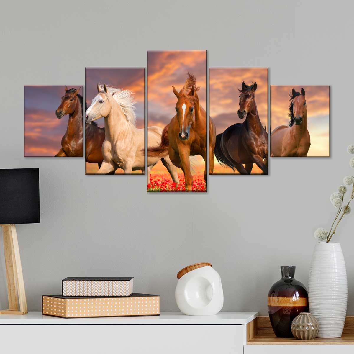 Mustang Horses Wall Art choice of styles