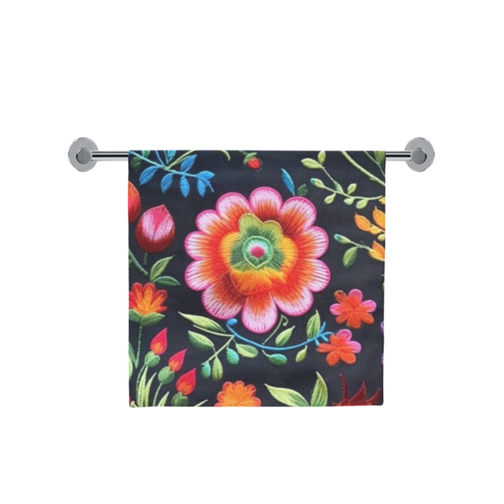 Talavera Floral Print Bath Towel 30"x56"
