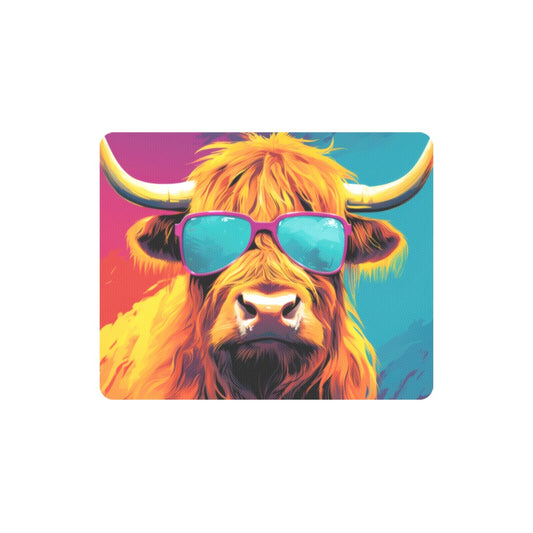 Cool Highland Cow Mouse Pad