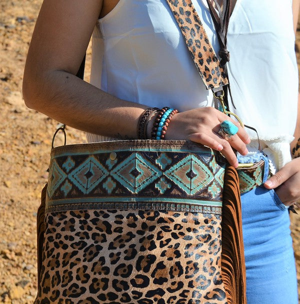 Laredo Embossed Leather Handbag - Buy This Boho Purse