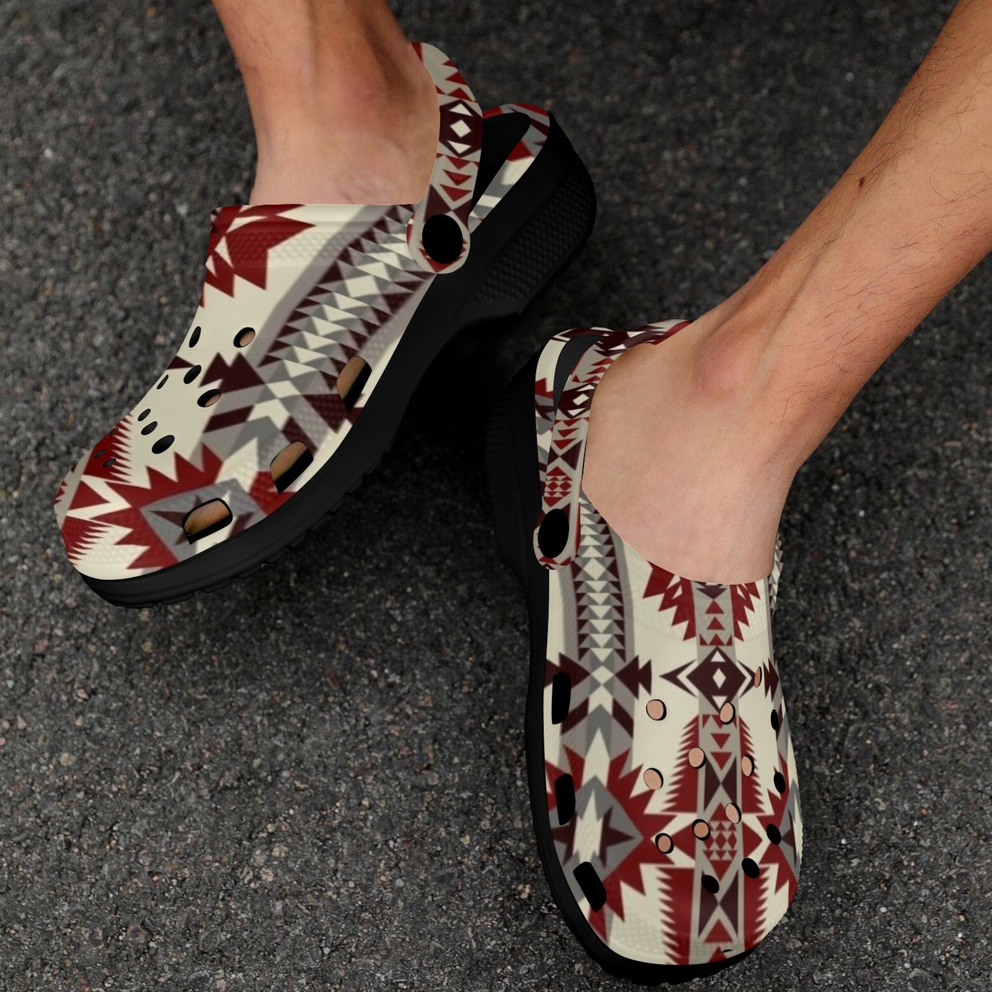 Southwestern Aztec Clog Shoes