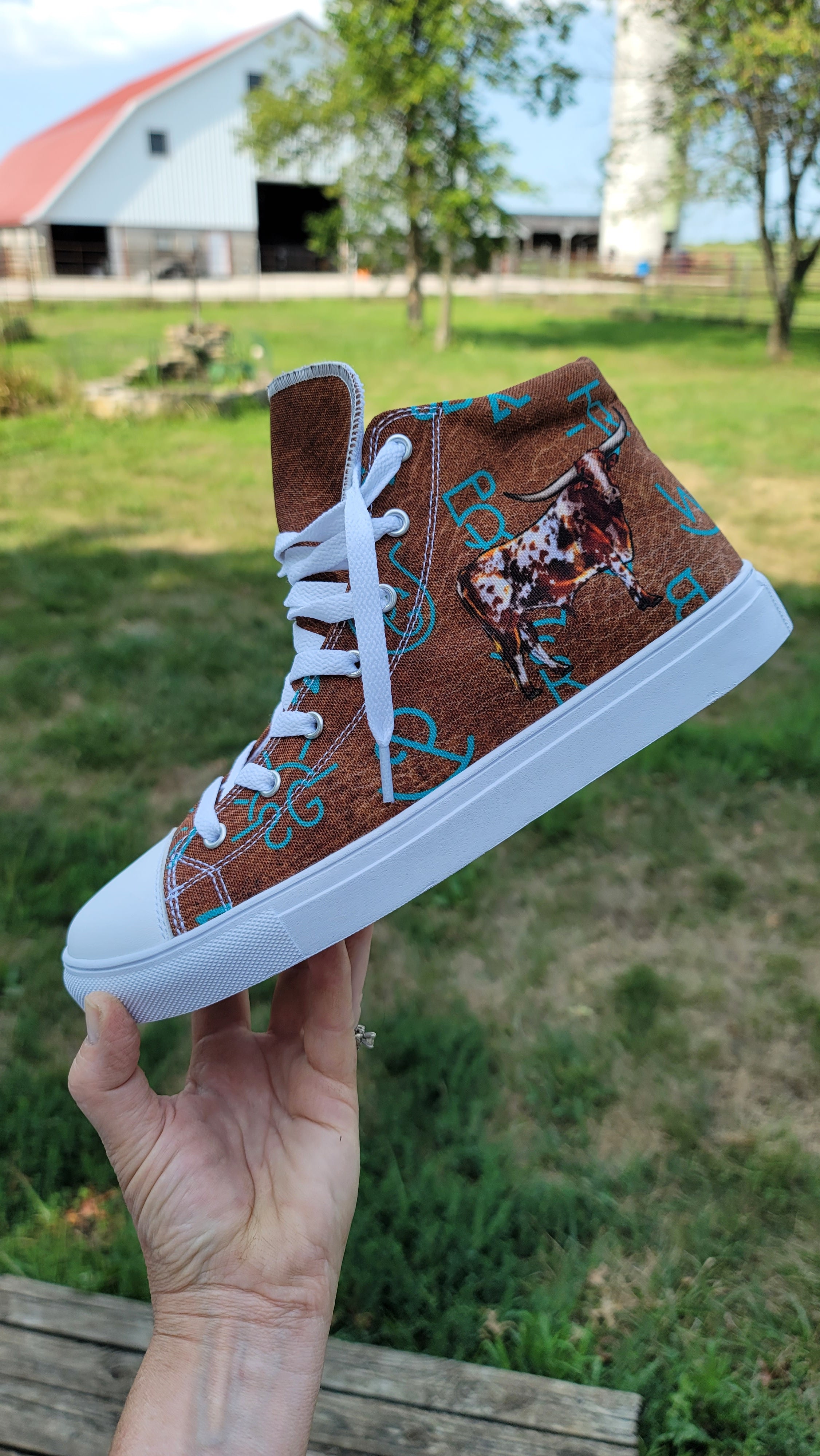 Longhorns Brands Women s high top canvas shoes