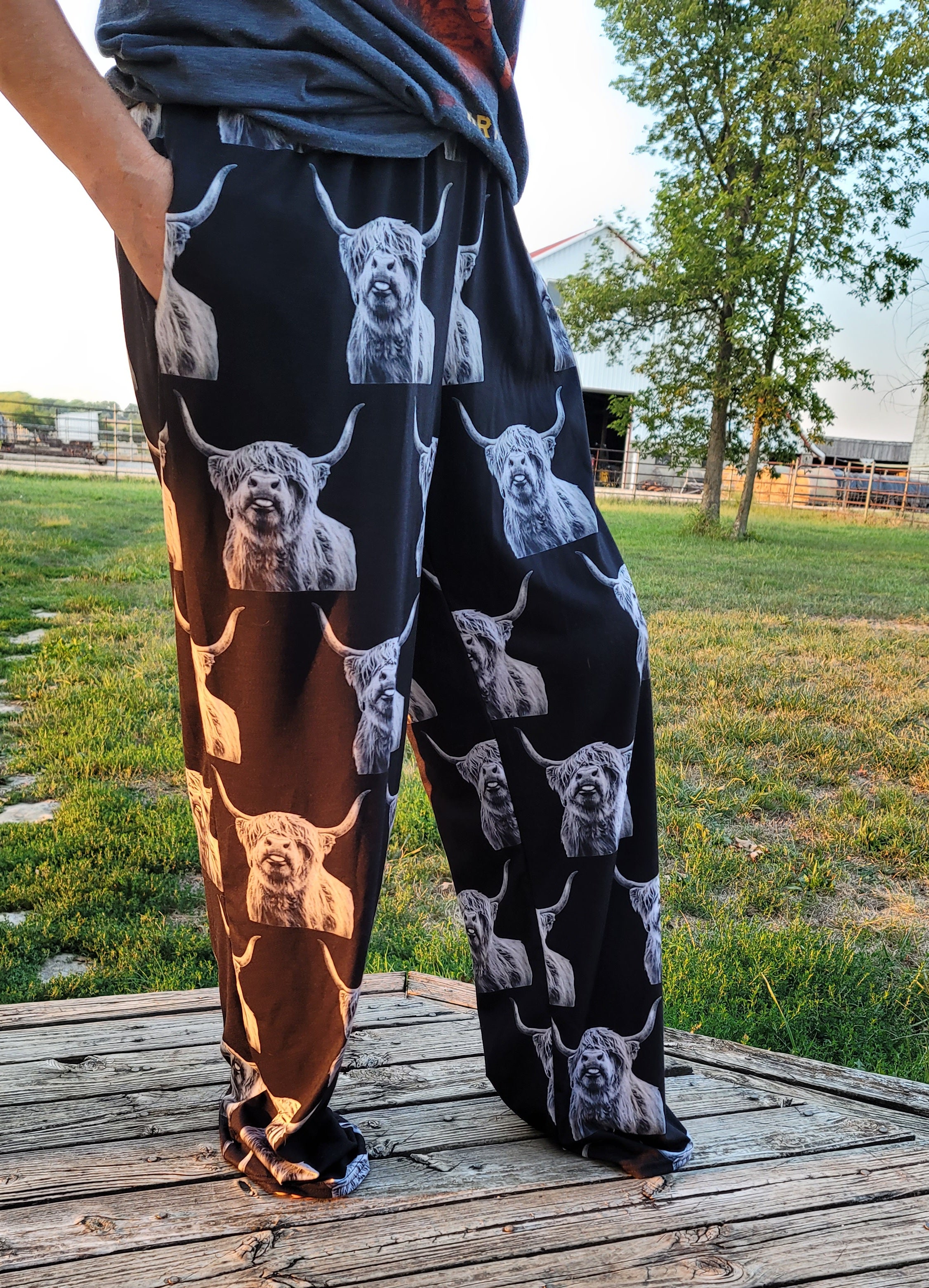 Cow discount pajama pants