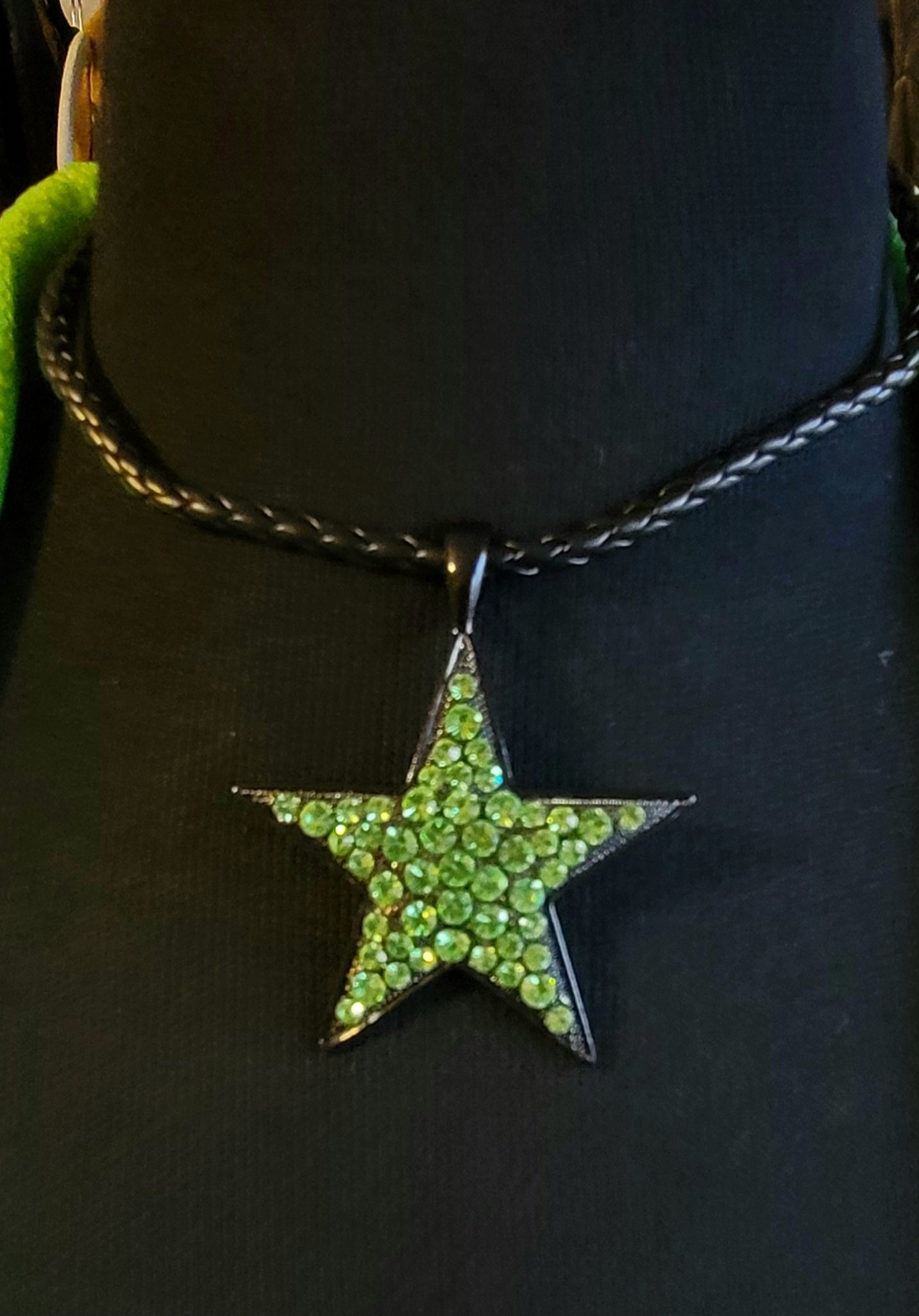 Rhinestone Star Necklace choice of colors