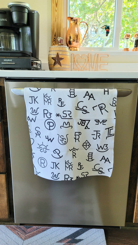 Cattle Brands Dish Towel