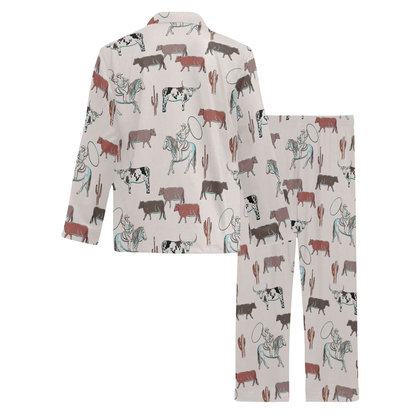 Cattle Drive Men's Western Pajama Set