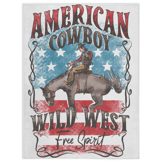 AMERICAN COWBOY BABY Minky Blanket - baby, blankets, cowboy, minky, throwblanket -  - Baha Ranch Western Wear
