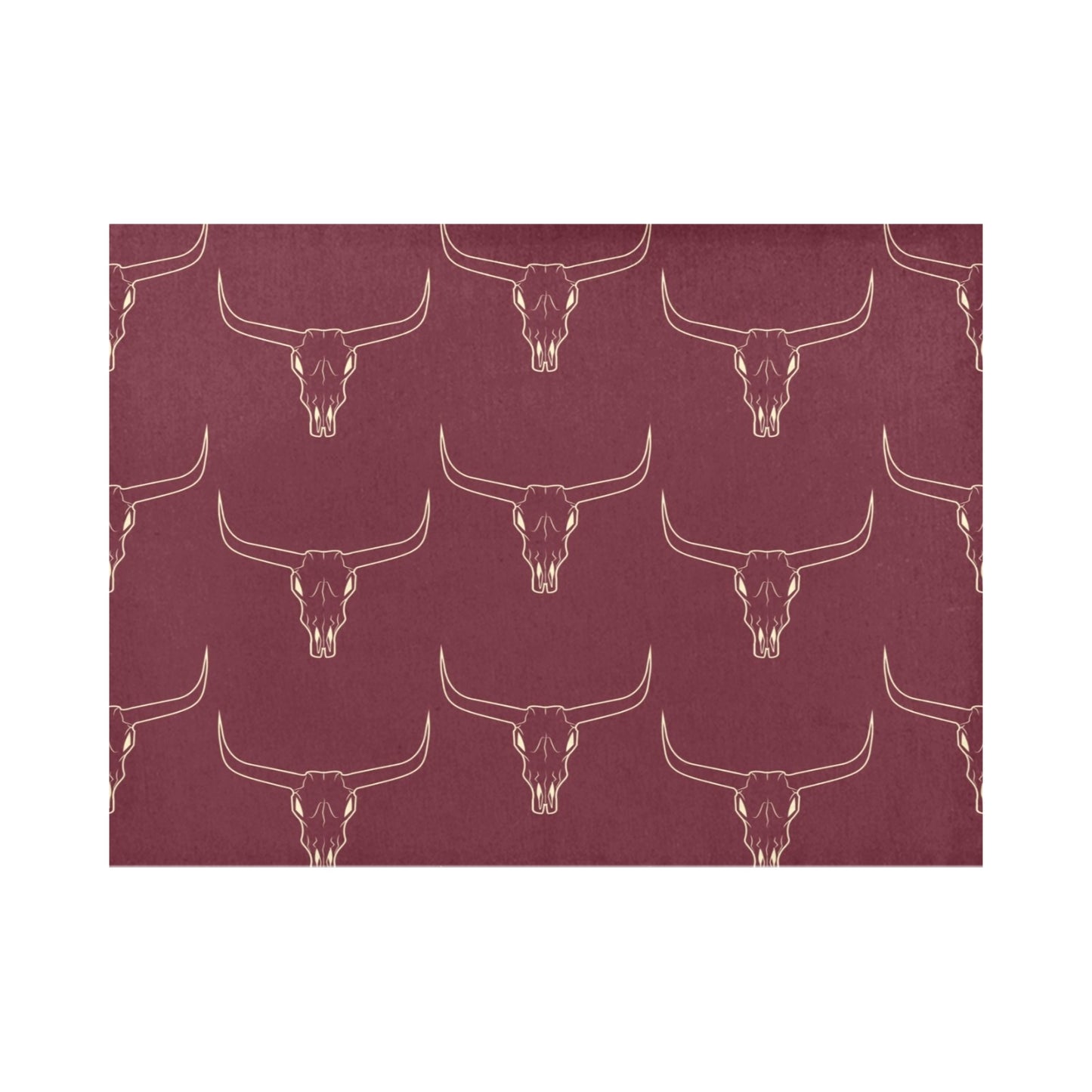 Set of 4 Longhorn Skull Placemats 14" x 19"