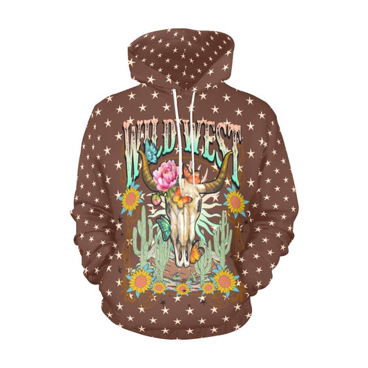 Wild West Skull Unisex Hoodie