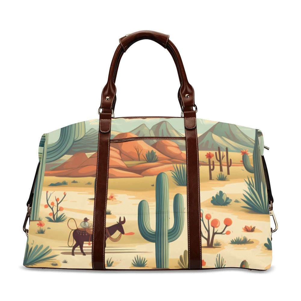 Desert Oasis Large Western Travel Flight Bag