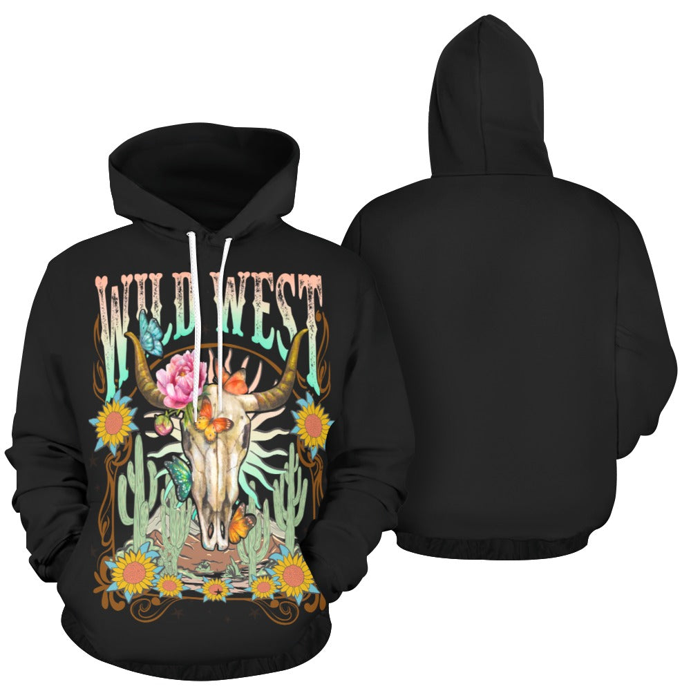 Wild West Skull Unisex Hoodie