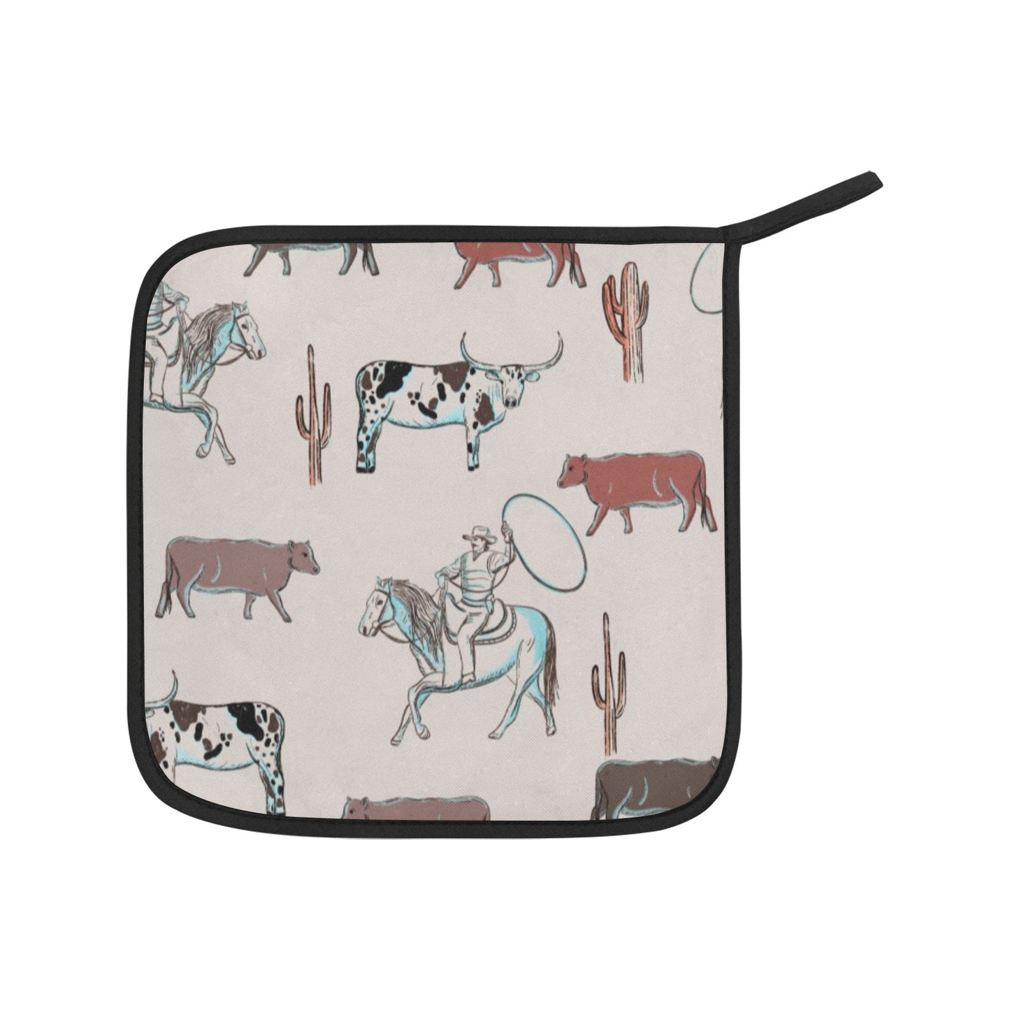 Cattle Drive Set of 2 Pot Holders
