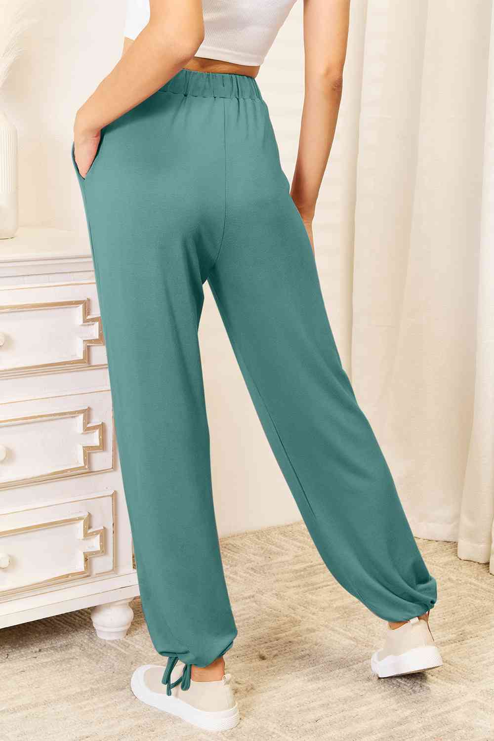 Long Ruffled Crinkle Rayon Pants with a Wide Leg and Elasticised Waist –  WhatNaturalsLove.com