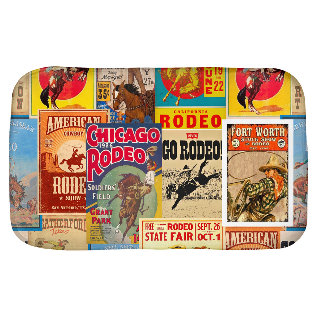 Vintage Rodeo Poster Bath Mat