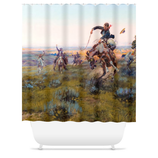 Vintage Ranch Shower Curtain