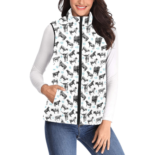 Cattle and Brands Women's Western Puffy Vest