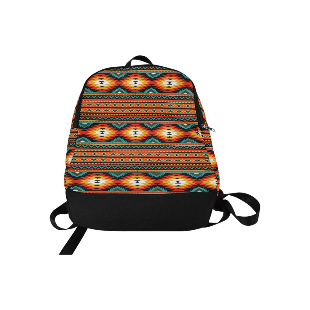 Orange Aztec Backpack