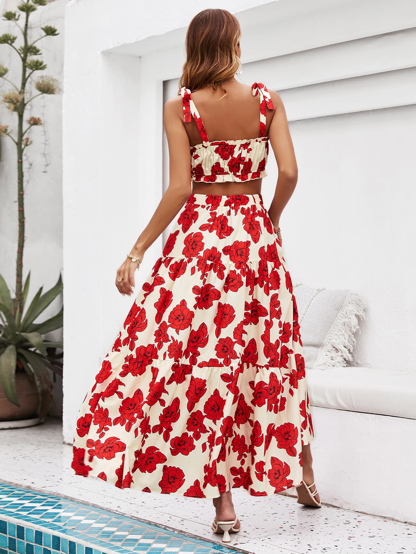 Havana Floral Tiered Maxi Skirt Set