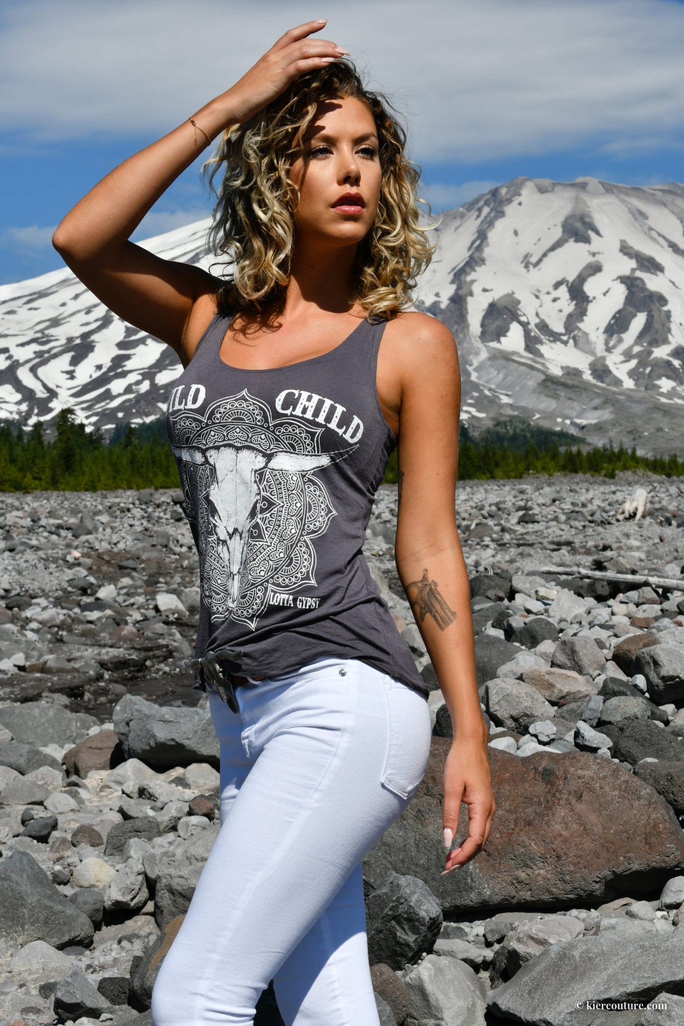 Wild Child Tank - and, ATTITUDE, child, COUNTRY, countrystrong, COWGIRL, drinking, flag, GIRL, HOWDY, lips, love, moonshine, music, patriotic, peace, PLUS, rock, rocker, RODEO, roll, shine, SIZE, strong, SUMMER, TANK, TOP, WESTERN, wild -  - Baha Ranch Western Wear
