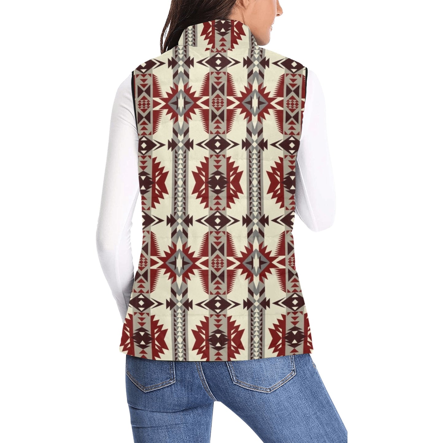 Bold Aztec Puffy Vest