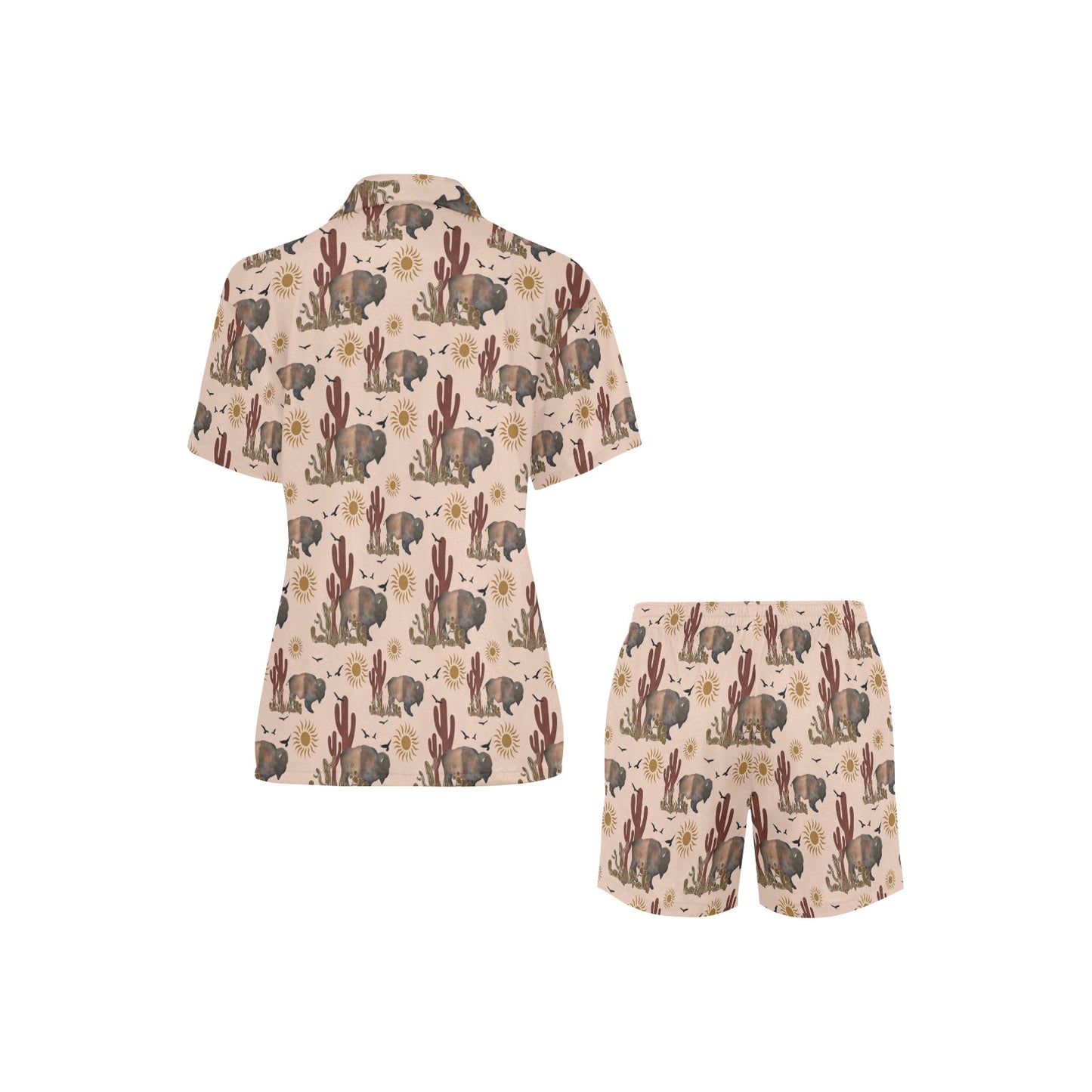 Desert Bison Women's Western Pajama Set