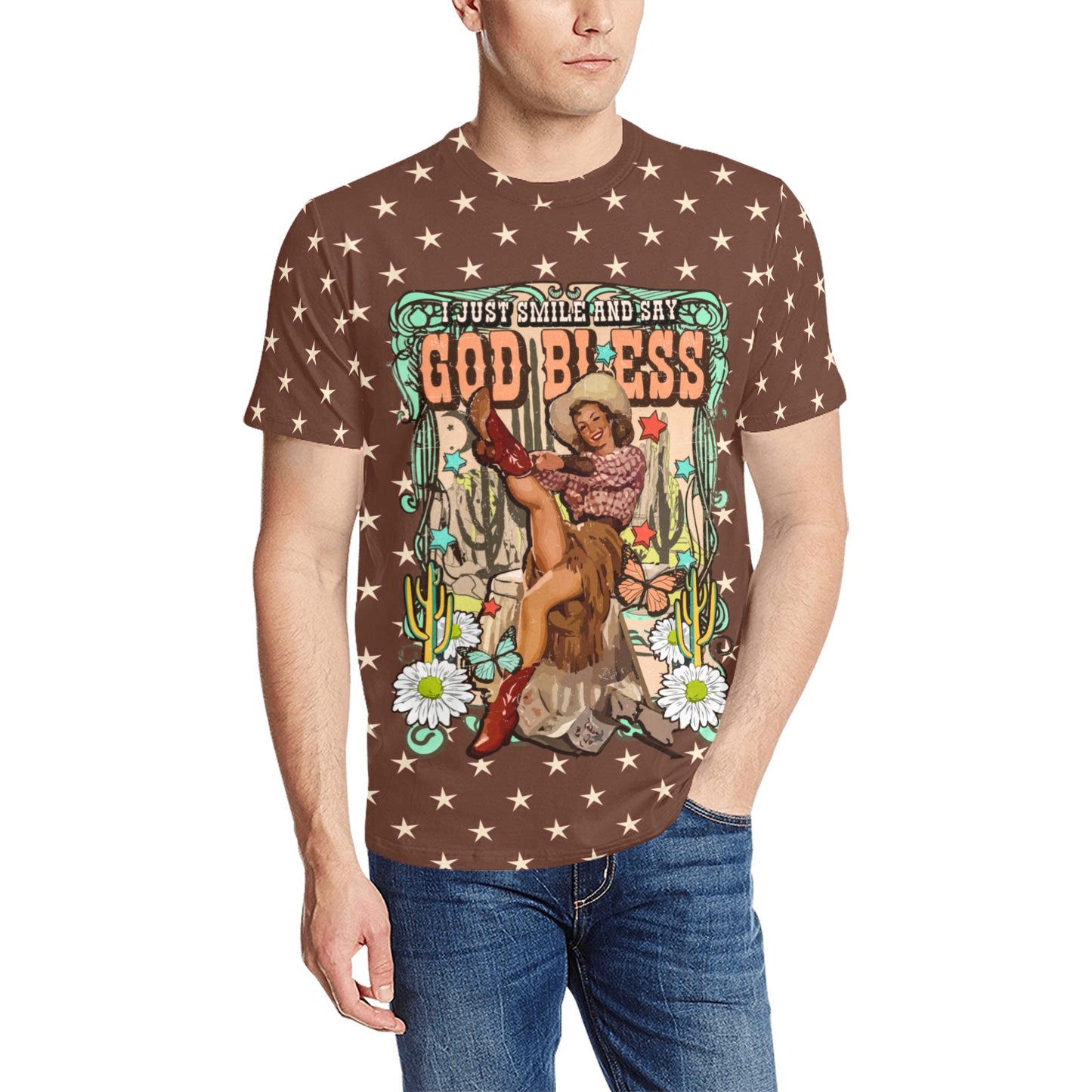 Just Smile and Say God Bless Unisex tee