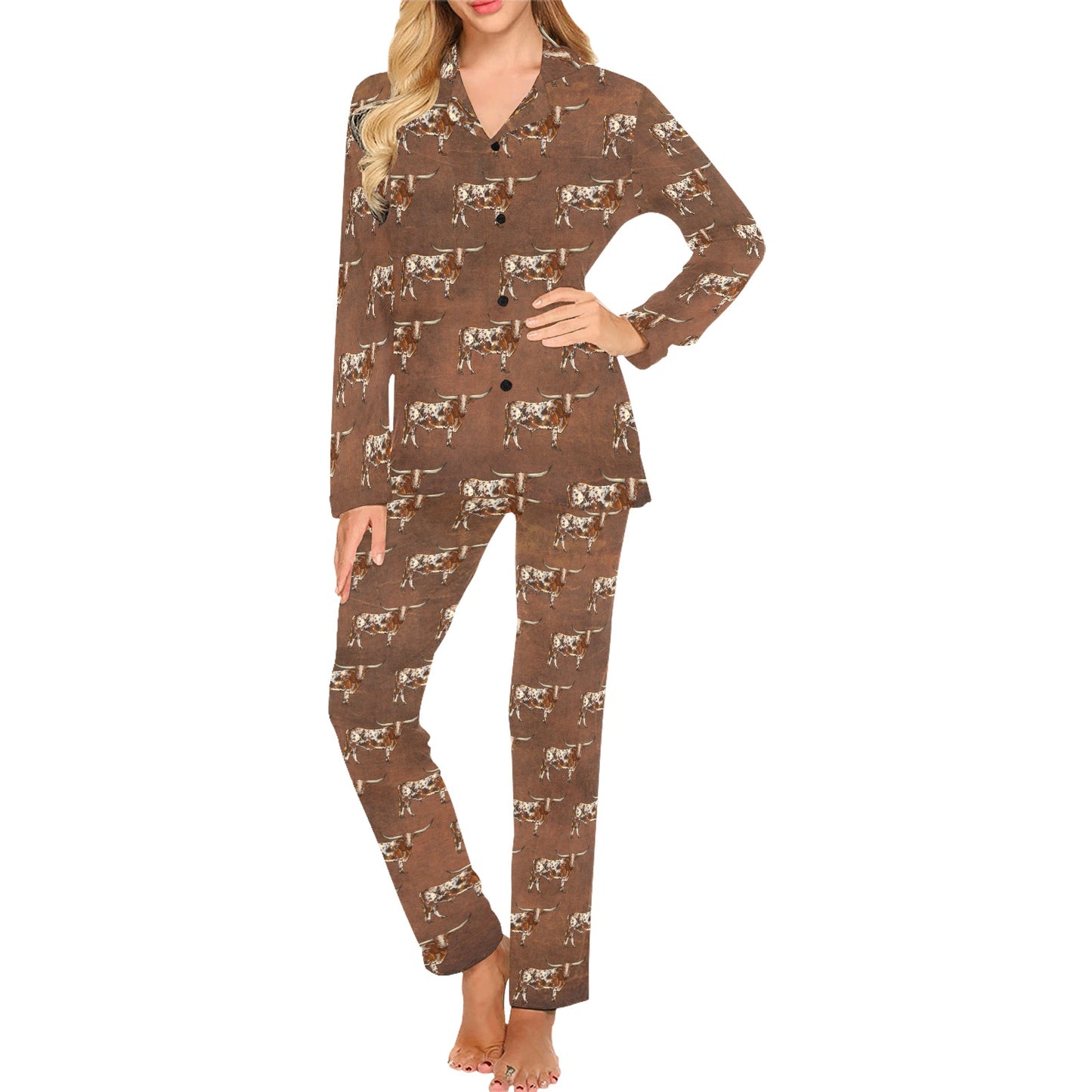 Lonhorn Women's Western Pajama Set