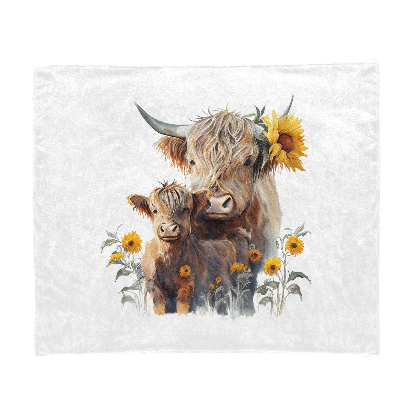 Highland Cows 50" x 60" Blanket Throw