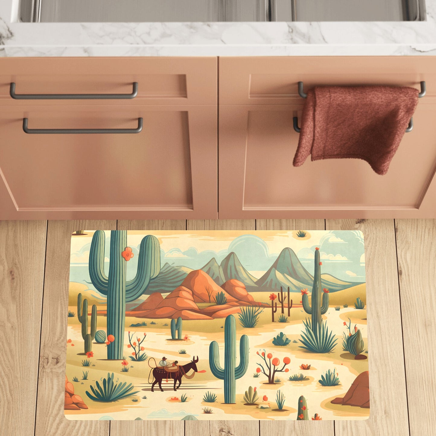Desert Oasis Kitchen Floormat Kitchen Mat 32"x20"