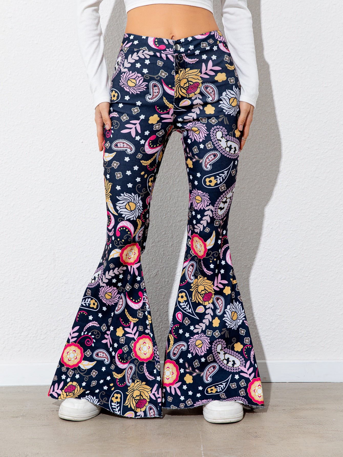 L&B high waisted flare pant multi colors available – Shabby Chic