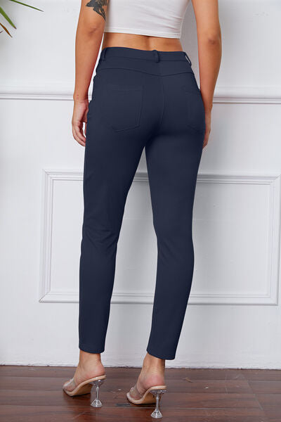 Stretchy navy 2024 blue pants