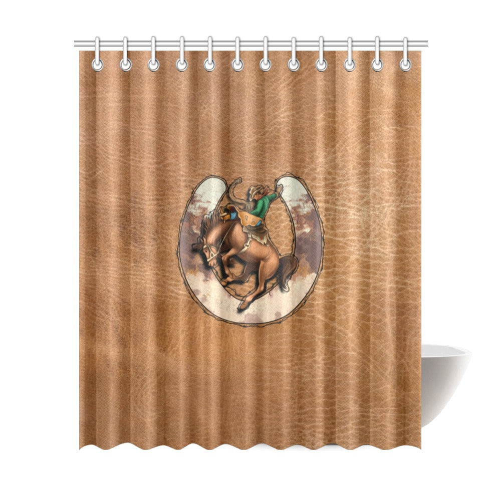 Rodeo Cowboy Shower Curtain 72"x84"