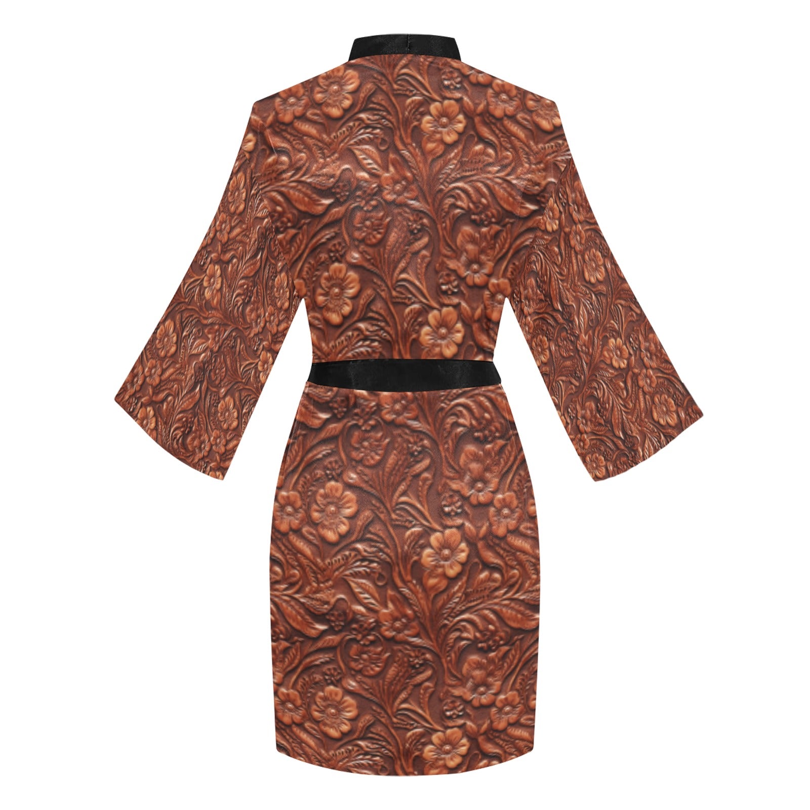 leather kimono dress Dundas Leather Kimono In Black - 62% Off