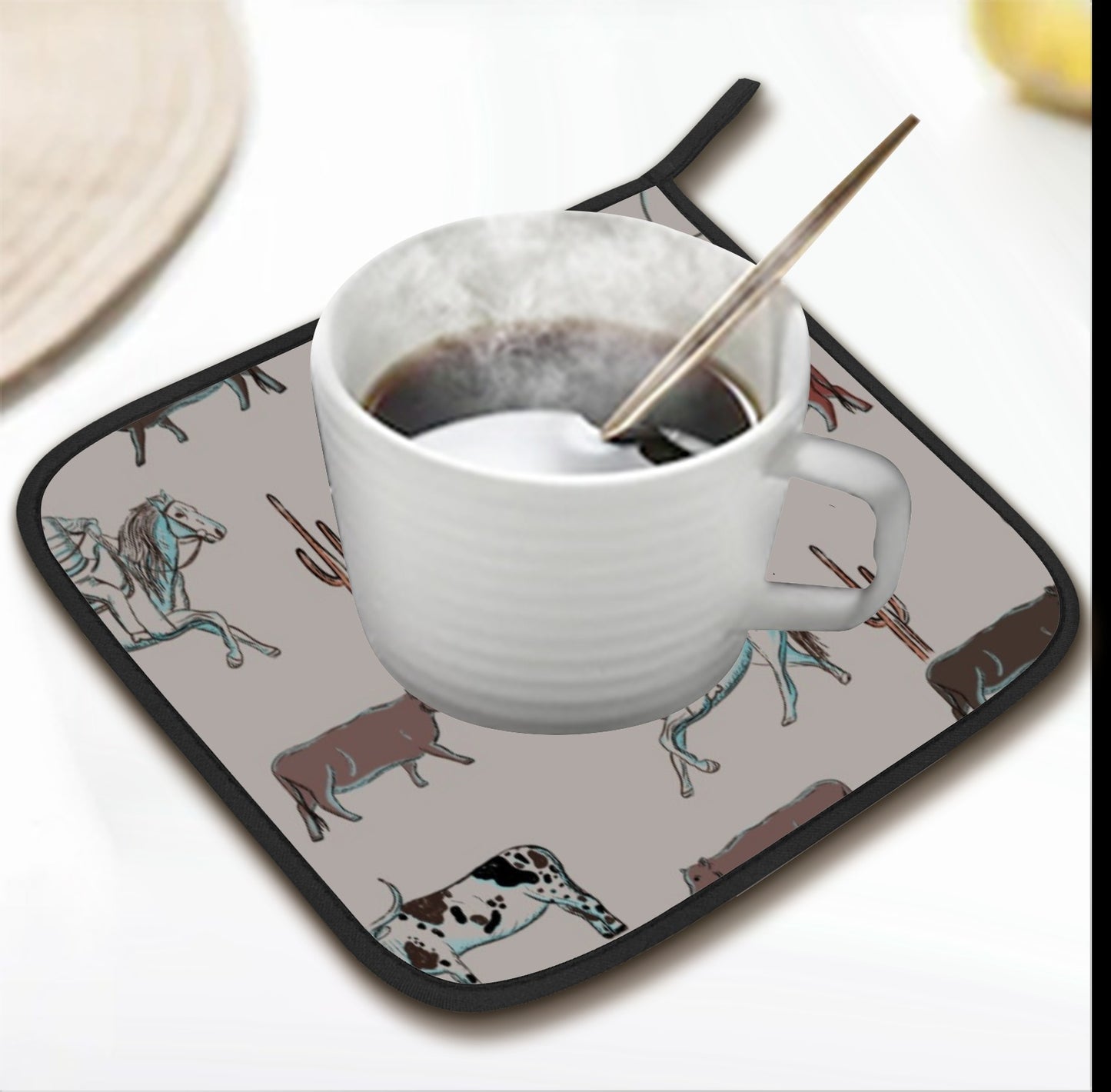 Cattle Drive Set of 2 Pot Holders